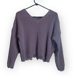 Derek Heart Purple Sweater size Medium
